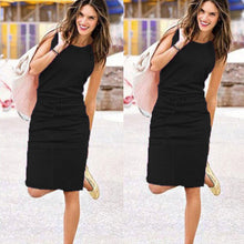 Load image into Gallery viewer, Dresses Summer Ladies Bohemian Beach Casual Loose Women Fashion Sleeveless Tank Rope Party Dress Mini Straight Dress 6.12
