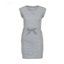 Load image into Gallery viewer, Dresses Summer Ladies Bohemian Beach Casual Loose Women Fashion Sleeveless Tank Rope Party Dress Mini Straight Dress 6.12

