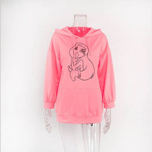 Load image into Gallery viewer, 2019 New Autumn Warm Sweatshirt For Women Long Sleeve Hooded Pullover Tops Cartoon Girls Printed Long Hoodies Pull Femme Clothes
