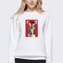 Load image into Gallery viewer, LUSLOS Sweatshirt Women Long Sleeve Kawaii Hoodie Mulan Cartoon Movie Printed Hoodies Femme White Harajuku Pull Women Clothes
