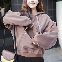 Load image into Gallery viewer, New 2019 Trendy Casual Sweatshirt Women Hoodie Fashion Cool Version Street Pull Hip Hop Hoodie Women Coffee Black Color
