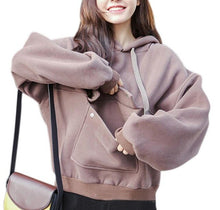 Load image into Gallery viewer, New 2019 Trendy Casual Sweatshirt Women Hoodie Fashion Cool Version Street Pull Hip Hop Hoodie Women Coffee Black Color
