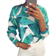 Load image into Gallery viewer, Casual Harajuku Autumn Shirts Women Sweatshirt Cactus Banana Leaf Bird Ice Cream Printed Hoodies Pullovers Pull Jumper M0221
